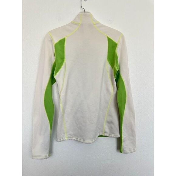 Patagonia Capilene 4 Expedition Quarterzip Thermal Green White Women's Small - Picture 8 of 9